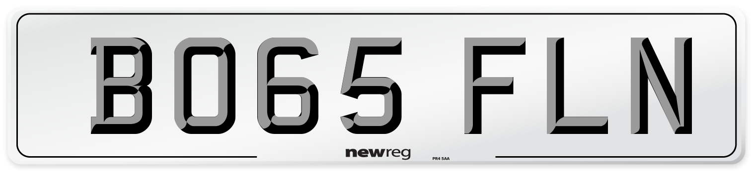 BO65 FLN Number Plate from New Reg